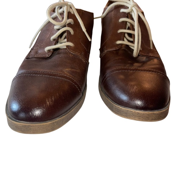 H&M Men’s Leather Loafer Lace Up Loafer Brown Size 41 ( US Size 8.5) Bus Casual - Picture 6 of 7